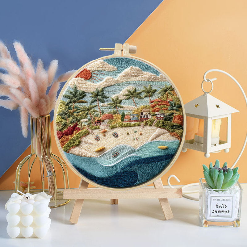 Coastal Scenery Embroidery Kit