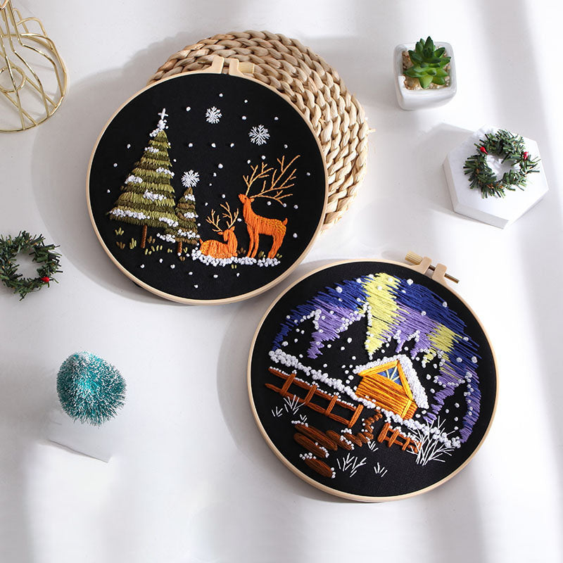 Winter Night - Themed DIY Embroidery Kits