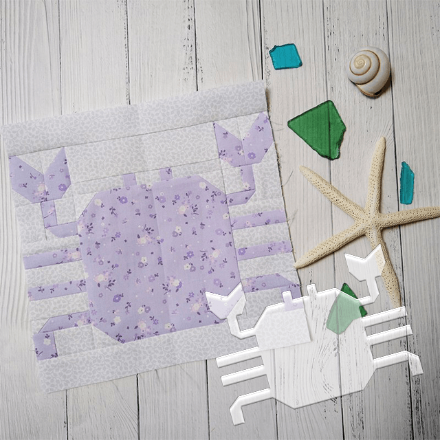 Feeling Crabby Quilt Patterns Ruler - With Instructions