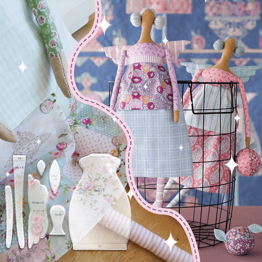Tilda Kitchen Doll Template Set (7 PCS) - With Instructions