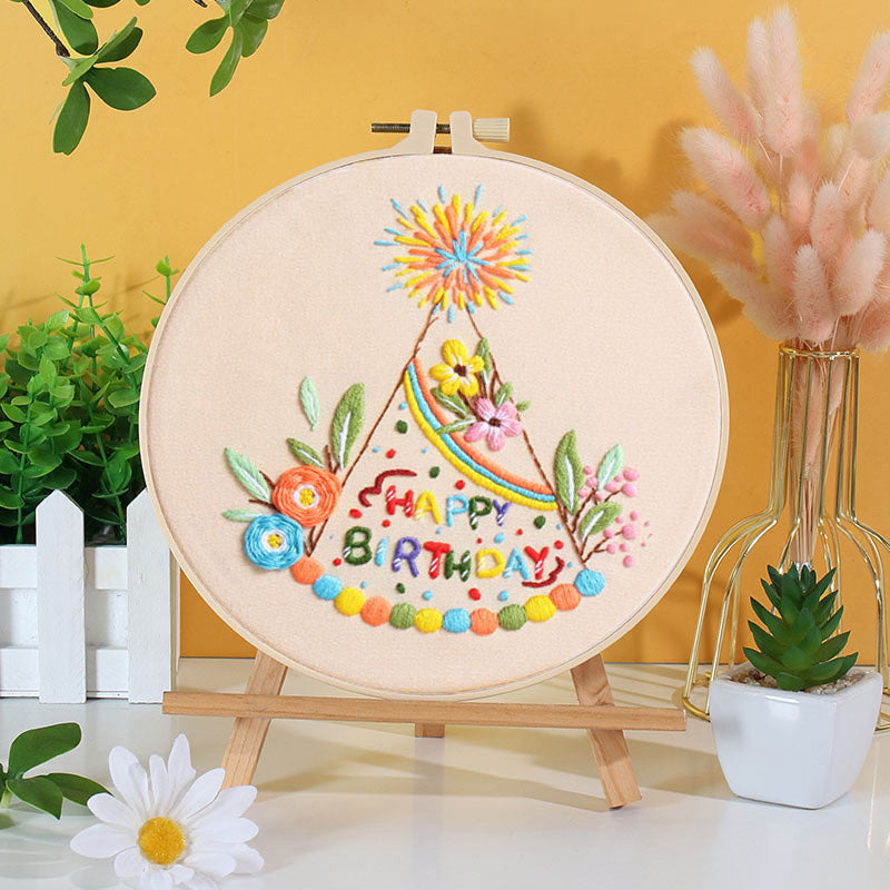 Happy Birthday Embroidery Kit: A Cheerful Stitching Celebration 🎂