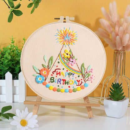 Happy Birthday Embroidery Kit: A Cheerful Stitching Celebration 🎂