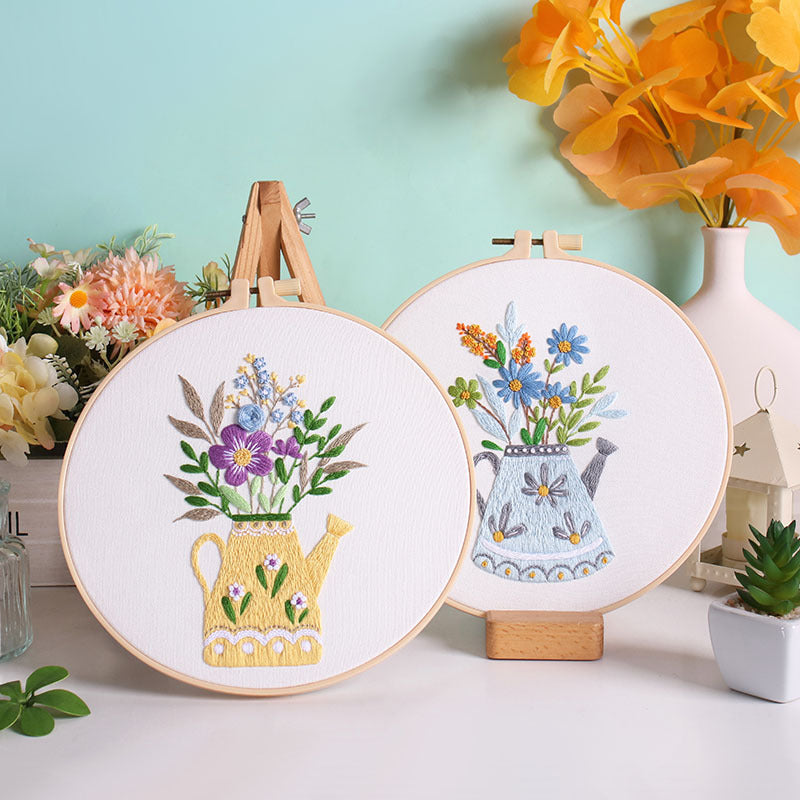 Blooming Vase  - Themed DIY Embroidery Kits