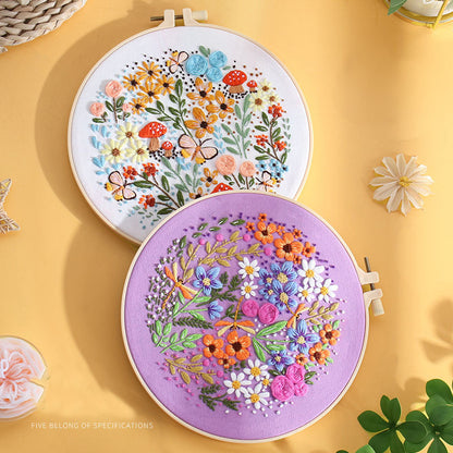 Floral Paradise Embroidery Kit: Create Your Blossoming Masterpiece