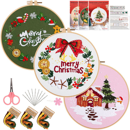 Merry Christmas - Themed DIY Embroidery Kits