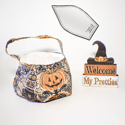 Halloween Trick or Treat Basket Template Set - With Instructions