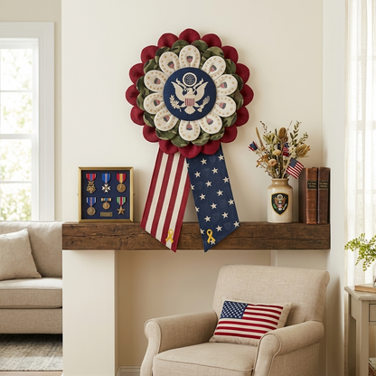 Custom Fabric Flower Door Hanger Sewing Template Set - With Instructions