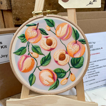 Rubbyoo Embroidery Kit-  Peach Petals