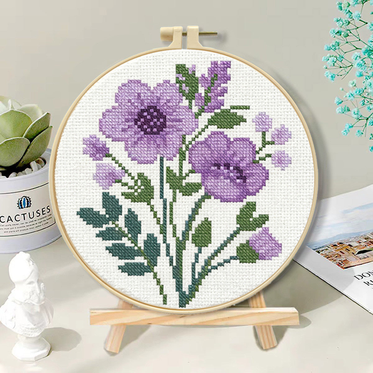 Vintage Floral Embroidery Kit