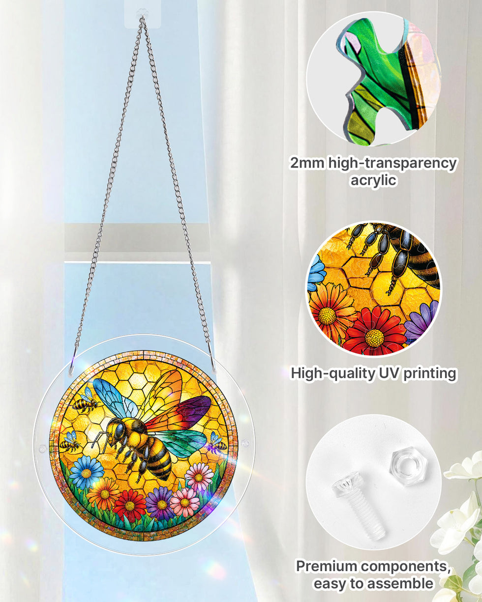 Acrylic Jigsaw Puzzle Suncatcher - Sunshine Bee