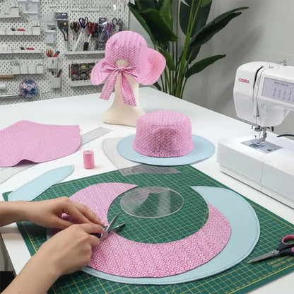🌞50% OFF Summer Special Offer -  Bow Sunhat Template Cutting Ruler Set-With Instructions