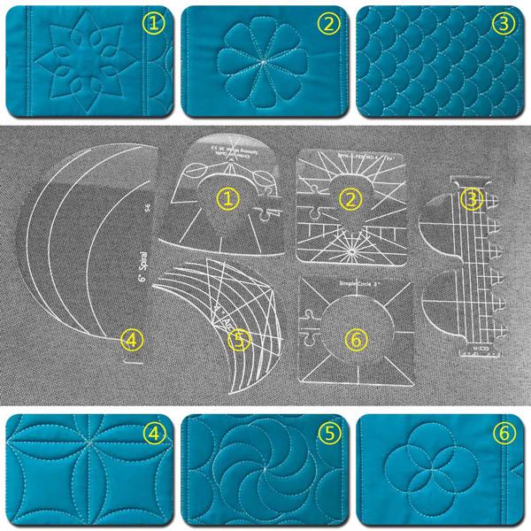 6 Piece-Set Quilting Template