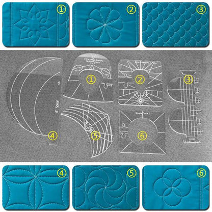 6 Piece-Set Quilting Template