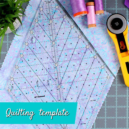 60 Degree Diamond Mini Ruler- With Instructions