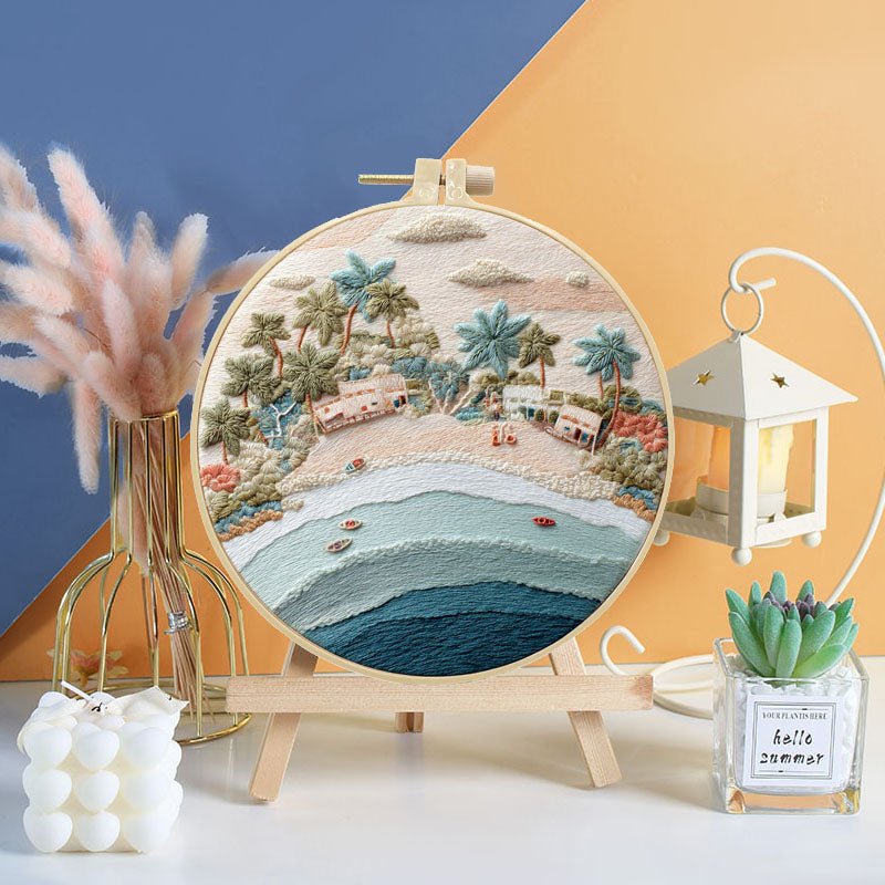 Coastal Scenery Embroidery Kit