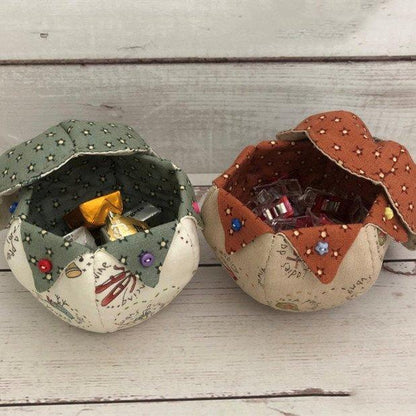 Quilt Jar(Bowl) Pattern Template  - With Instructions