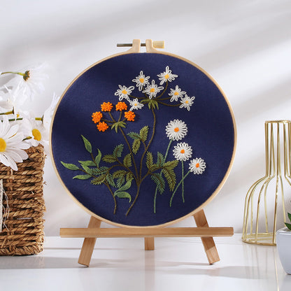 Botanical Blossoms Embroidery Kit: Craft Your Floral Masterpiece