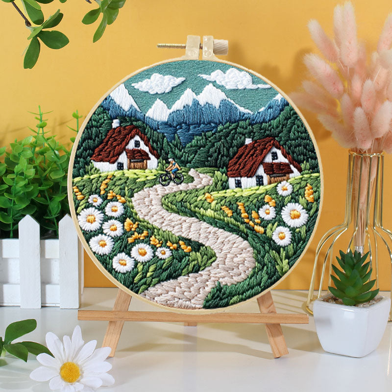 Mountain Village Embroidery Kit